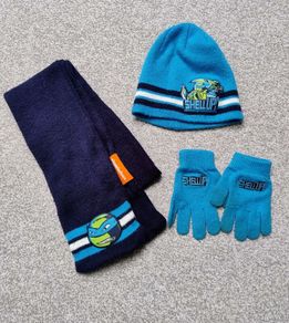 Ninja Turtles Boy's Hat Gloves And Scarf Set 5-8 Years