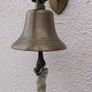 Vintage Brass Captain Ship Bell Maritime Wall Bracket Boat Decor Image 5