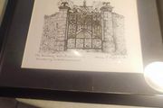 Framed print of The Bamberg Gate, Powerscourt. Enniskerry, Co. Wicklow, Ireland.SIGNED 1991.