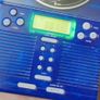Vintage Sharper Image CD Player AM/FM Radio Shower Buddy! Clear Blue Image 5