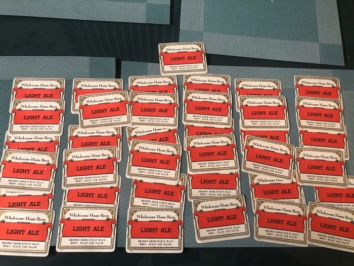 Collection of vintage Home Brew Lables