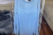 Light blue gorgeous dress with detached sleeves medium