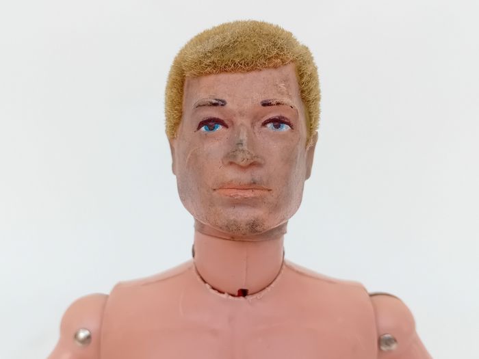 Palitoy Action Man Blonde Flocked Hair Painted Eyes Figure