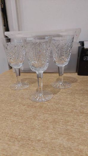 Vintage Watford crystal sherry/port Glasses