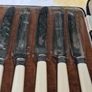 Walker & Hall Sterling Silver Collared Set Of Six Knives(1940) Image 2