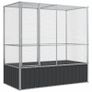 Aviary Silver 210.5x107x212 cm Steel Image 2