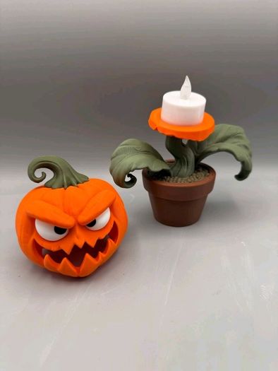 Halloween Pumpkin Plant Lamp  Spooky Home Decoration