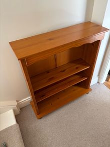 Bookshelf and Monks bench