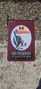 guinness toucan enamel sign