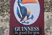 guinness toucan enamel sign