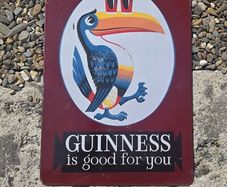 guinness toucan enamel sign