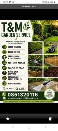 T&m gutter and  garden service