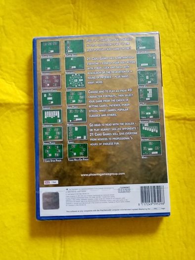 21 card games PlayStation 2 ps2 games Original