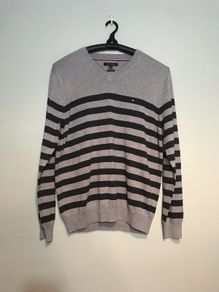 Tommy Hilfiger Mens V-Neck Sweater Jumper Size XL