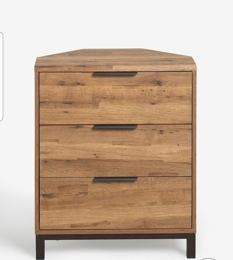 Bronx Oak Effect Corner Chest of Drawers Next