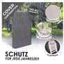 KESSER 2pce Garden Chair High-Backed Chair with Armrests Aluminium Folding Chair with Pillow & Cover Camping Chair 7-Way Adjustable Backrest Breathable & Weatherproof Foldable & Non-Slip Taupe Image 6