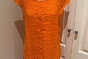 Orange linen dress size 10 - new