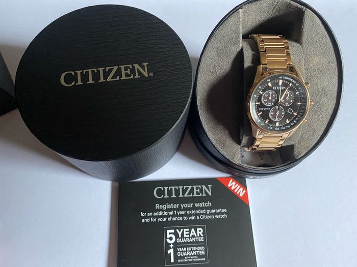 Citizen eco drive watch solar power brand new with 6 years warranty