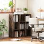 Nine-Cube Storage Shelf - Rustic Brown Image 3