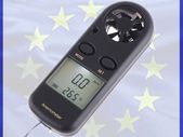 New LCD Digital Wind Speed Gauge Meter Anemometer & Thermometer + Battery #301