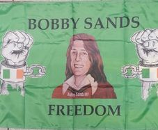 Bobby Sands Irish Republican freedom flag Large.