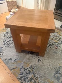 solid wood coffee table