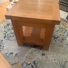 solid wood coffee table