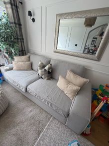 Sofa and footstool