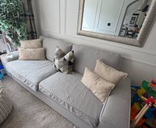 Sofa and footstool