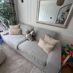 Sofa and footstool