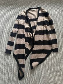 Beige and black Karen Millen cardigan S
