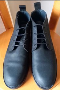 Mens River Island Leather Lace Up Ankle Boots Size 10