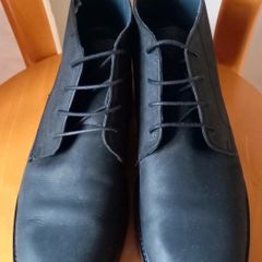 Mens River Island Leather Lace Up Ankle Boots Size 10