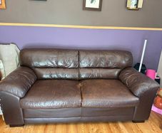 Free Leather Sofa - Collection Only