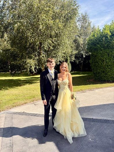 yellow debs dress