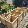 Handcrafted Large Wooden Planters, Veg Planter, Bamboo boxes Made to Order Image 9