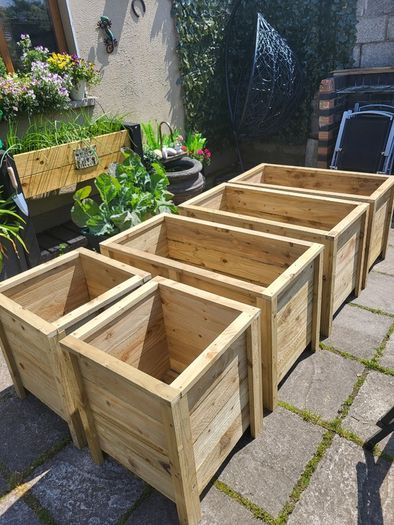 Tall Wooden Planters Flower Planters Tree Planters Veg Planters