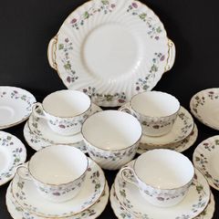 A Collection of Minton Dryden Pattern Bone China Tableware