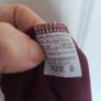 Burgundy mini dress size 8 Image 2