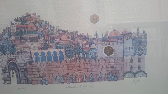 Limited edition signed Lithograph by Amram Egbi