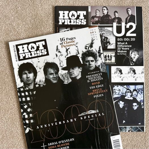 U2 Hot Press Magazines