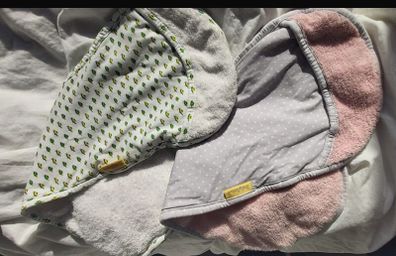 BabyBoo Baby Burp Cloths, Set of 2