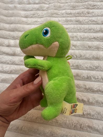 Dinky Dinos Green Dinosaur Plush Soft approx. 15 cm. Used Please see photos