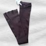 Bershka Size L Dark Brown Ribbed Flare Pants NWT High Waist Leggings Image 3