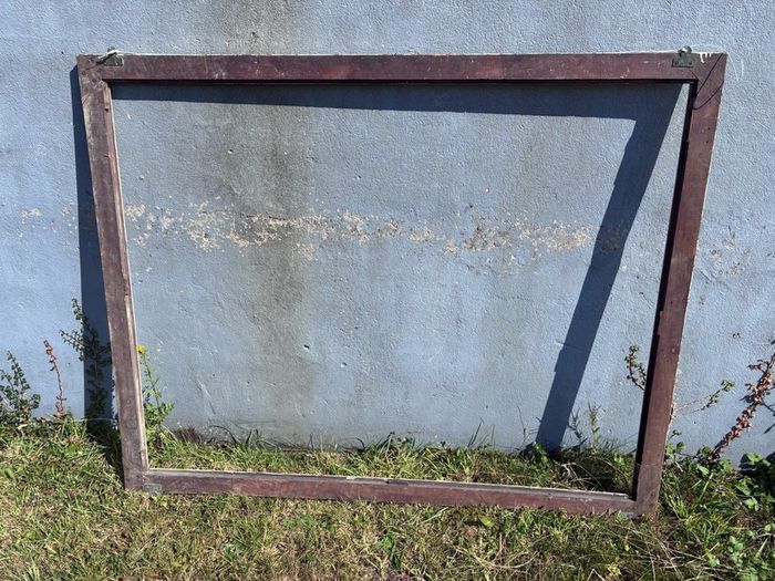 Large old wooden picture frame
