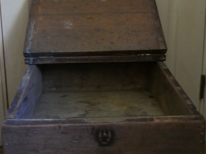 Antique  School Desk, Wooden Writing Slope