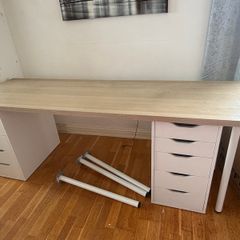 Table top with drawers and legs included