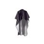 Professional Cape Barbers Gown Hair Cutting Apron - BLACK / SILVER Waterproof Hair Cutting Cape Image 3