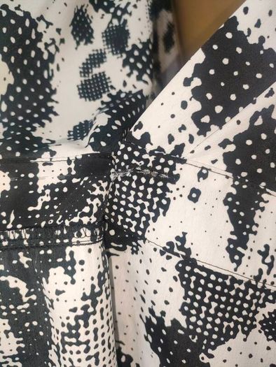 Next monochrome animal print Wrap Blouse Size 18 Postage included