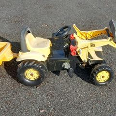 Ride-on pedal JCB truck